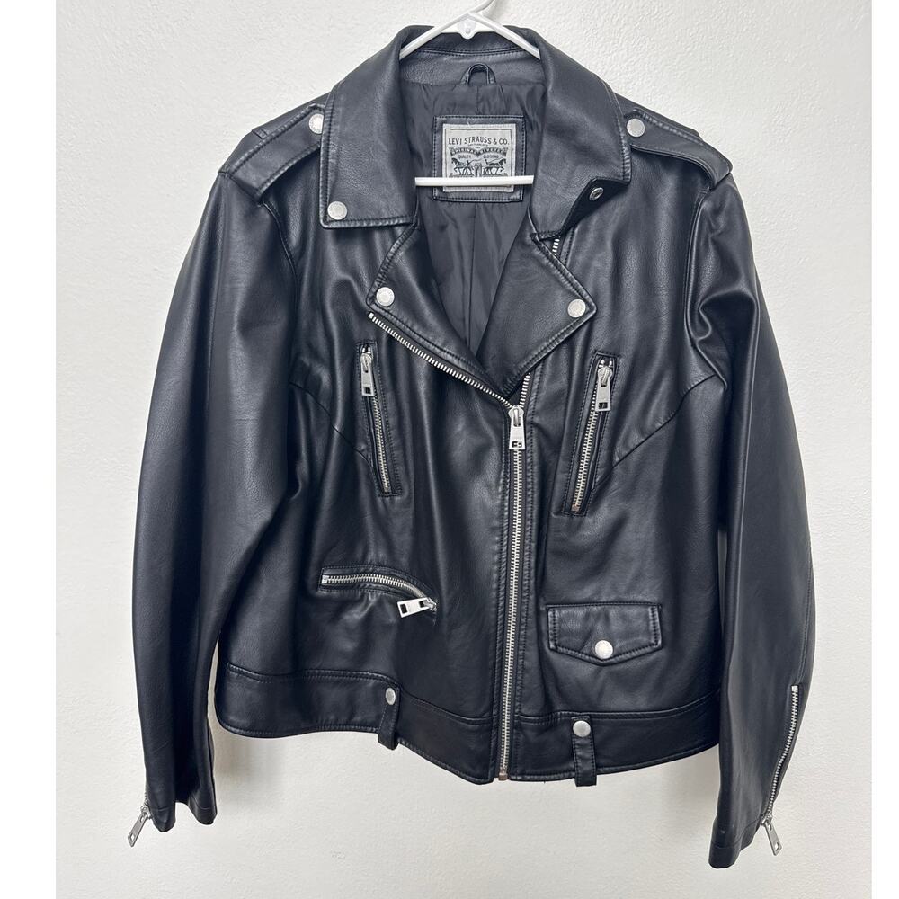 Levi's Black faux Leather Jacket